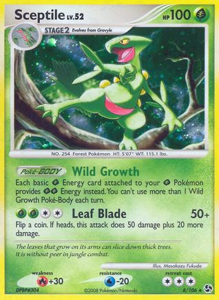 Sceptile 008/106 - Holofoil Great Encounters - Holo Rare