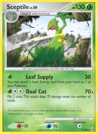 Sceptile (31) 031 - Reverse Holofoil Arceus - Rare