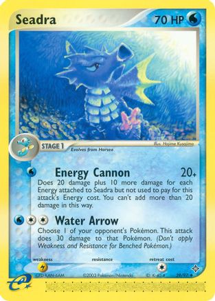 Seadra 039/097 - Reverse Holofoil Dragon - Uncommon