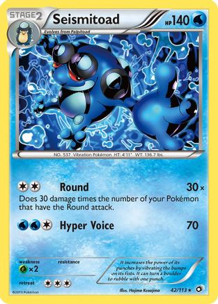 Seismitoad 042 Legendary Treasures - Rare