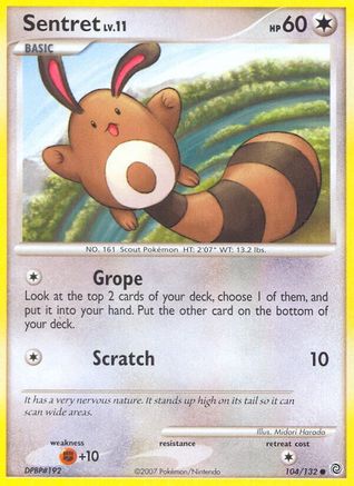 Sentret 104/132 - Reverse Holofoil Secret Wonders - Common