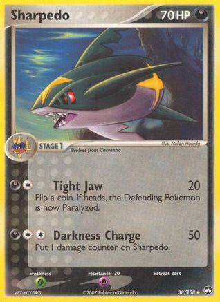 Sharpedo 038 Power Keepers - Uncommon