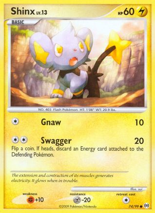 Shinx 074/99 - Reverse Holofoil Arceus - Common