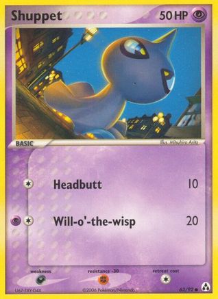 Shuppet 063/92 - Reverse Holofoil Legend Maker - Common