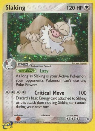 Slaking 012 - Reverse Holofoil Ruby and Sapphire - Holo Rare