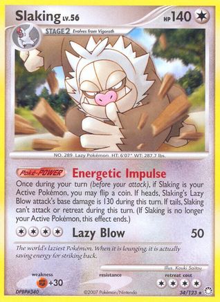 Slaking 034 Mysterious Treasures - Rare
