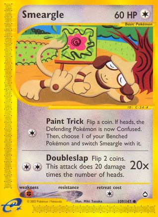 Smeargle 109 Aquapolis - Common