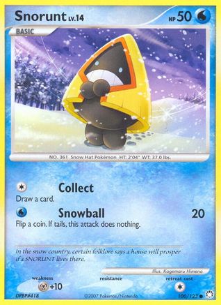 Snorunt 100 - Reverse Holofoil Mysterious Treasures - Common