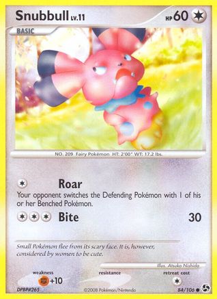 Snubbull 084 - Reverse Holofoil Great Encounters - Common