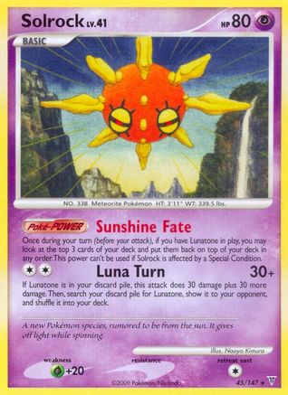 Solrock 045 - Reverse Holofoil Supreme Victors - Rare