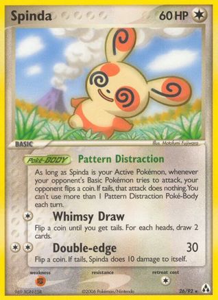 Spinda 026 - Reverse Holofoil Legend Maker - Rare
