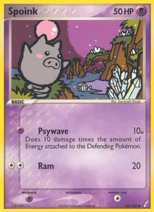 Spoink 062/100 Crystal Guardians - Common