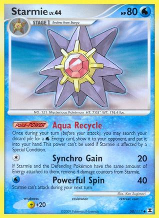 Starmie 050 - Reverse Holofoil Rising Rivals - Uncommon