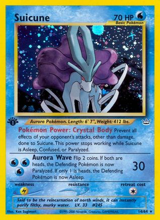 Suicune (14) 014 - 1st Edition Holofoil Neo Revelation - Holo Rare