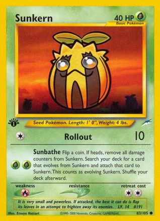 Sunkern 083/105 - 1st Edition Neo Destiny - Common