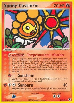 Sunny Castform 026 Hidden Legends - Rare