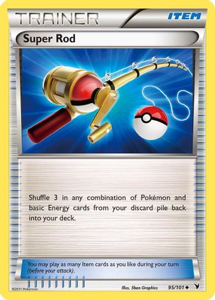 Super Rod 095/101 - Reverse Holofoil Noble Victories - Uncommon