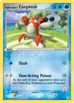 Team Aqua's Corphish 051/95 Team Magma vs Team Aqua - Common