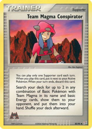Team Magma Conspirator 082/95 Team Magma vs Team Aqua - Uncommon
