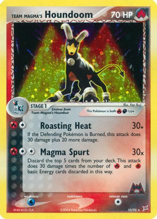 Team Magma's Houndoom 010/95 - Holofoil Team Magma vs Team Aqua - Holo Rare