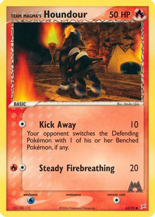 Team Magma's Houndour 063/95 Team Magma vs Team Aqua - Common