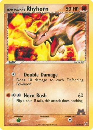 Team Magma's Rhyhorn 038/95 - Reverse Holofoil Team Magma vs Team Aqua - Uncommon