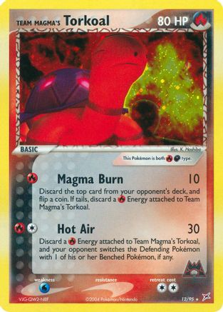 Team Magma's Torkoal 012 - Reverse Holofoil Team Magma vs Team Aqua - Holo Rare