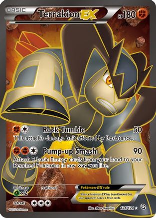 Terrakion EX (121 Full Art) 121 - Holofoil Dragons Exalted - Ultra Rare