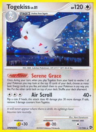 Togekiss 011 - Holofoil Great Encounters - Holo Rare