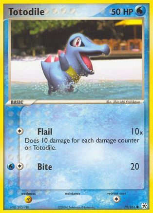 Totodile 079/101 - Reverse Holofoil Hidden Legends - Common