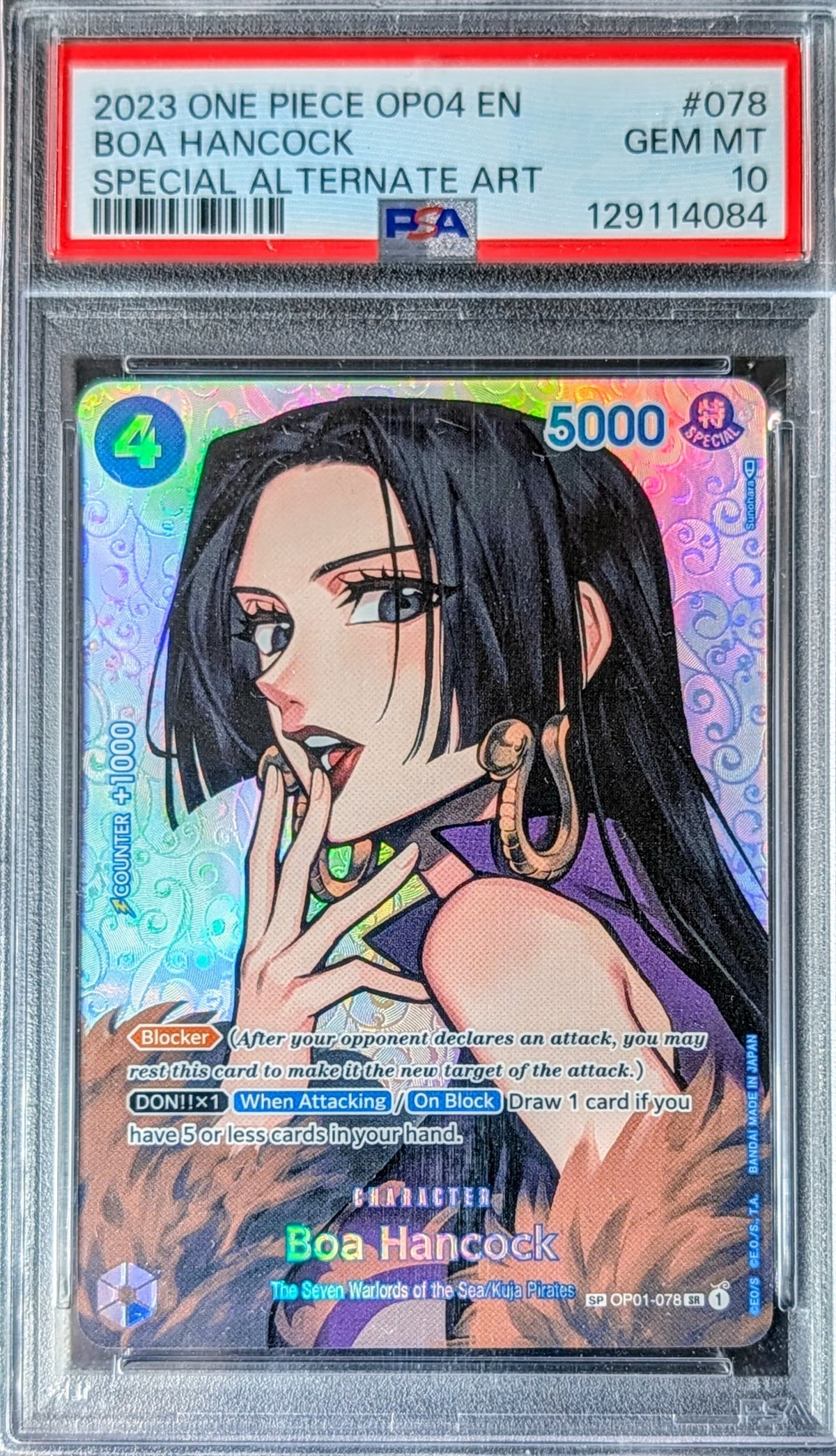 PSA 10 - Boa Hancock - OP01-078 (SP)