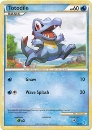 Totodile (#14) 014 HGSS Trainer Kit Gyarados & Raichu - Common