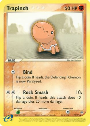 Trapinch 079/97 - Reverse Holofoil Dragon - Common