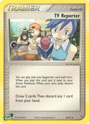 TV Reporter 088/97 - Reverse Holofoil Dragon - Uncommon