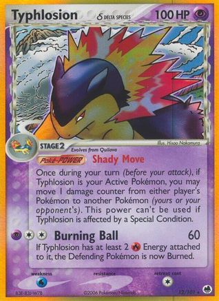 Typhlosion (Delta Species) 012/101 - Reverse Holofoil Dragon Frontiers - Holo Rare