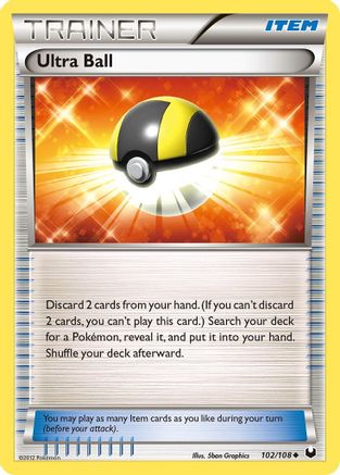Ultra Ball 102/108 - Reverse Holofoil Dark Explorers - Uncommon
