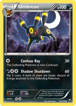 Umbreon (61) 061/108 Dark Explorers - Uncommon
