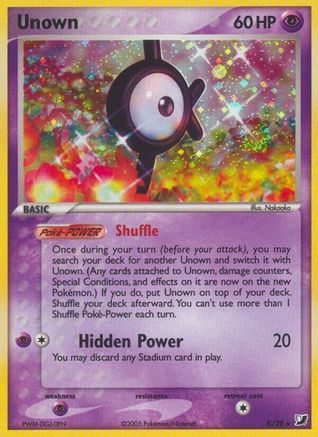 Unown (K) 00K - Holofoil Unseen Forces - Holo Rare