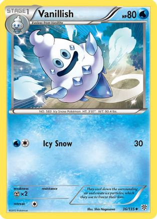 Vanillish 036 - Reverse Holofoil Plasma Storm - Uncommon
