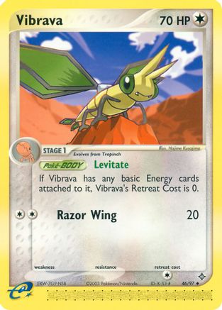 Vibrava 046/097 - Reverse Holofoil Dragon - Uncommon