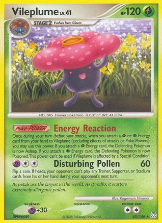 Vileplume 045 - Reverse Holofoil Legends Awakened - Rare