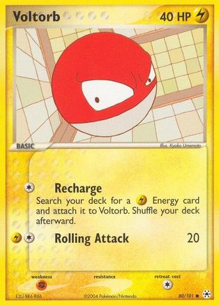 Voltorb 080 - Reverse Holofoil Hidden Legends - Common