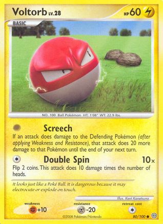 Voltorb (80) 080 - Reverse Holofoil Stormfront - Common