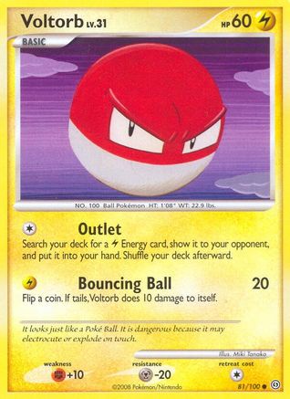 Voltorb (81) 081 - Reverse Holofoil Stormfront - Common