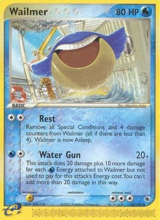 Wailmer 048/109 - Reverse Holofoil Ruby and Sapphire - Uncommon