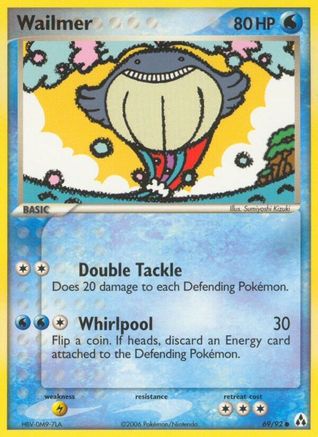 Wailmer 069/92 - Reverse Holofoil Legend Maker - Common