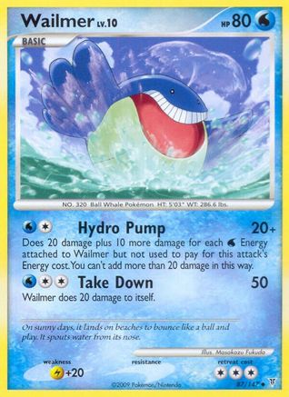 Wailmer 087 - Reverse Holofoil Supreme Victors - Uncommon