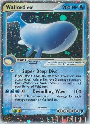 Wailord ex 100 - Holofoil Sandstorm - Ultra Rare