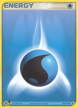 Water Energy 106/109 - Reverse Holofoil Ruby and Sapphire - Common