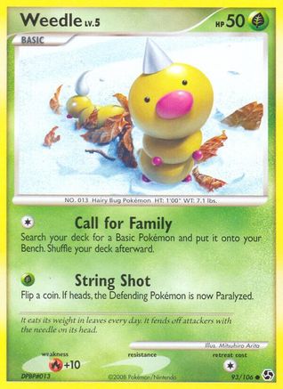 Weedle 093 Great Encounters - Common